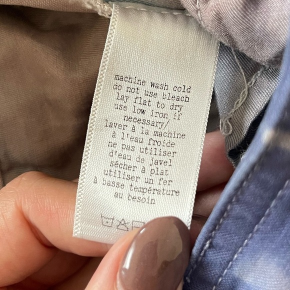 Rag & Bone Purple Tie Dye Cropped Pants Vibrant Purple Size 4 - Picture 9 of 10